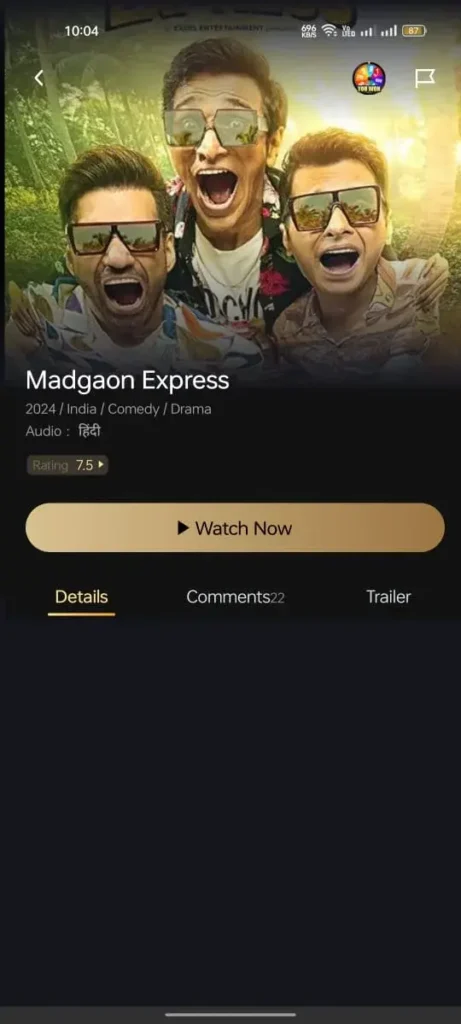 Madgaon express movie on castle app